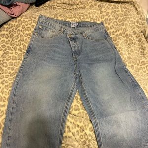 Princess Polly Holly Asymmetric Jeans